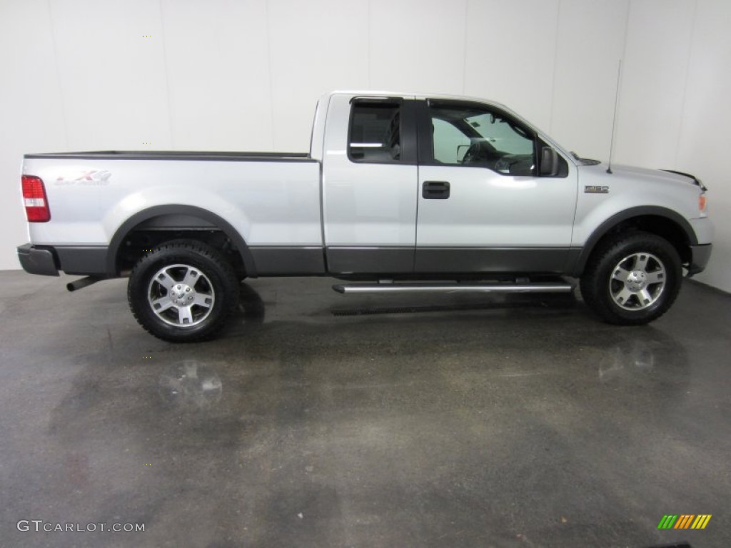 2005 F150 FX4 SuperCab 4x4 - Silver Metallic / Medium Flint Grey photo #13