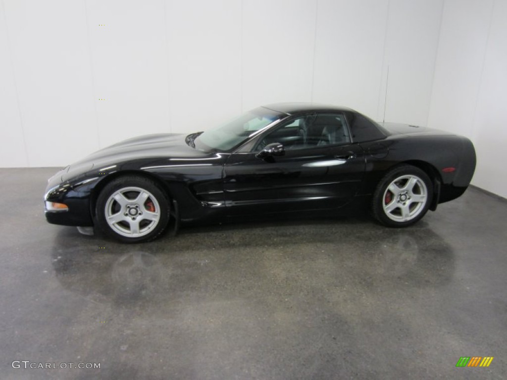 1999 Corvette Coupe - Black / Black photo #3