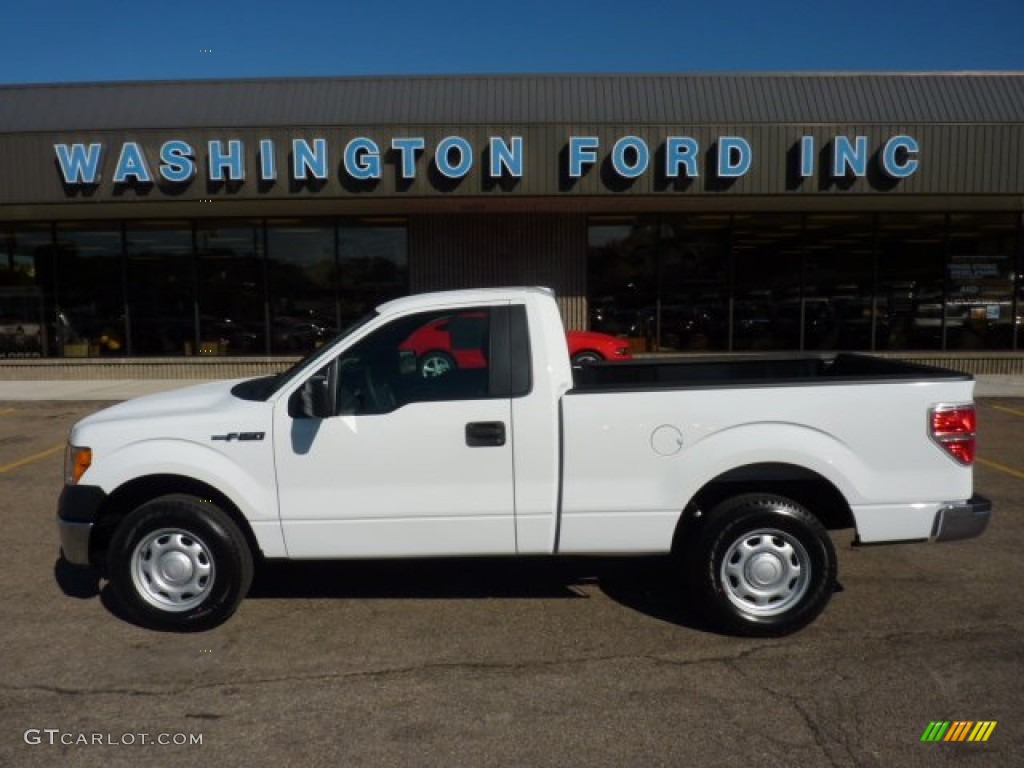 2011 F150 XL Regular Cab - Oxford White / Steel Gray photo #1