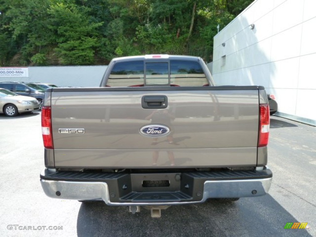 2005 F150 XLT SuperCrew 4x4 - Dark Shadow Grey Metallic / Medium Flint/Dark Flint Grey photo #3