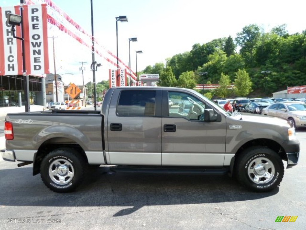 2005 F150 XLT SuperCrew 4x4 - Dark Shadow Grey Metallic / Medium Flint/Dark Flint Grey photo #5