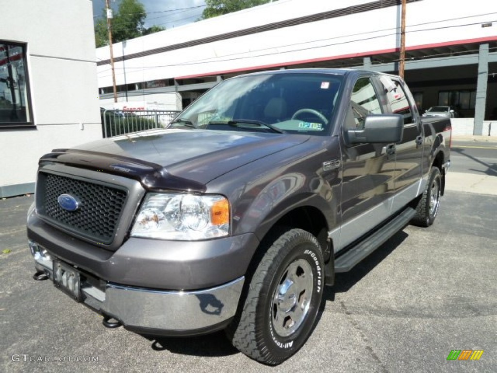2005 F150 XLT SuperCrew 4x4 - Dark Shadow Grey Metallic / Medium Flint/Dark Flint Grey photo #11