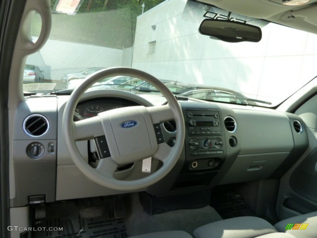 2005 F150 XLT SuperCrew 4x4 - Dark Shadow Grey Metallic / Medium Flint/Dark Flint Grey photo #14