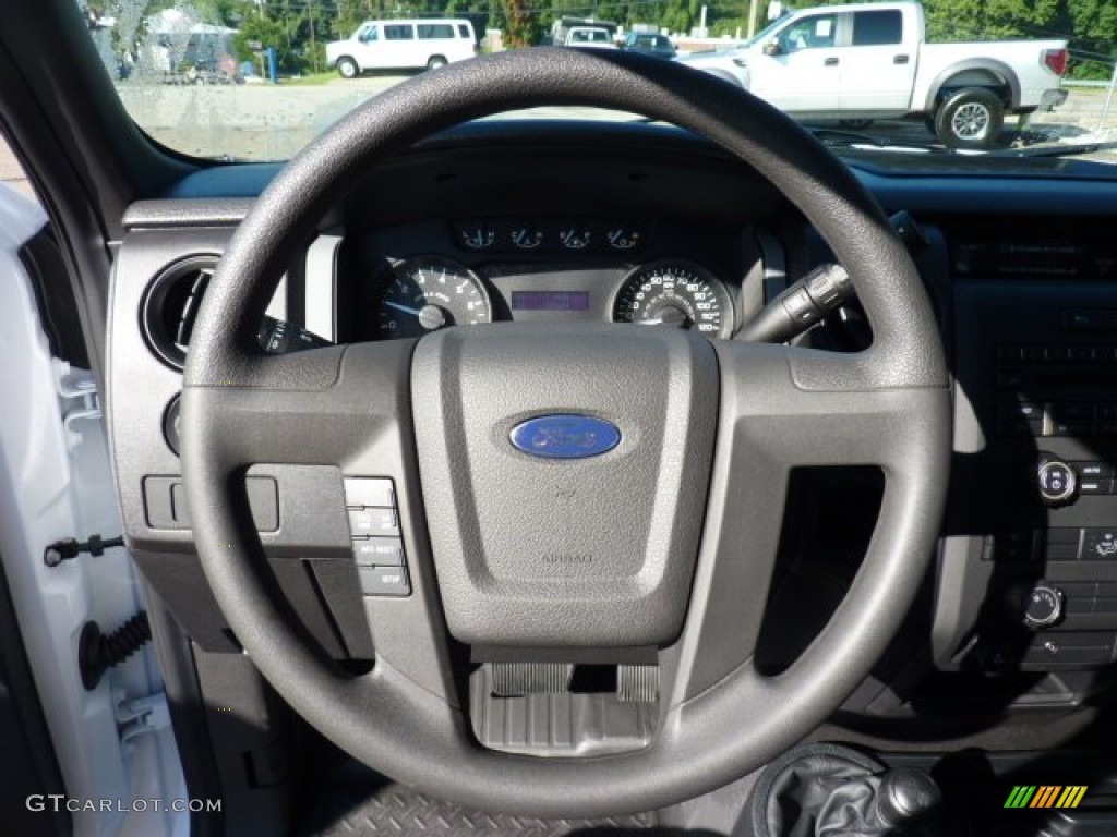 2011 Ford F150 XL Regular Cab 4x4 Steel Gray Steering Wheel Photo #52964913