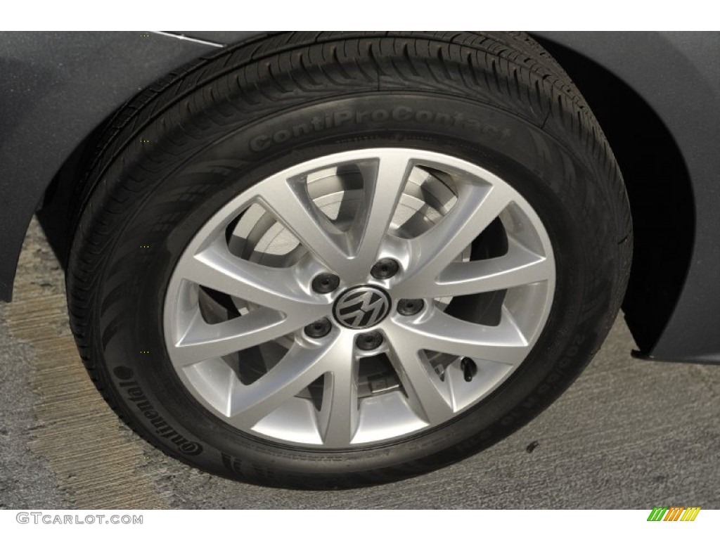 2012 Jetta SE Sedan - Platinum Gray Metallic / Titan Black photo #6