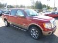 2011 Red Candy Metallic Ford F150 Lariat SuperCrew 4x4  photo #6