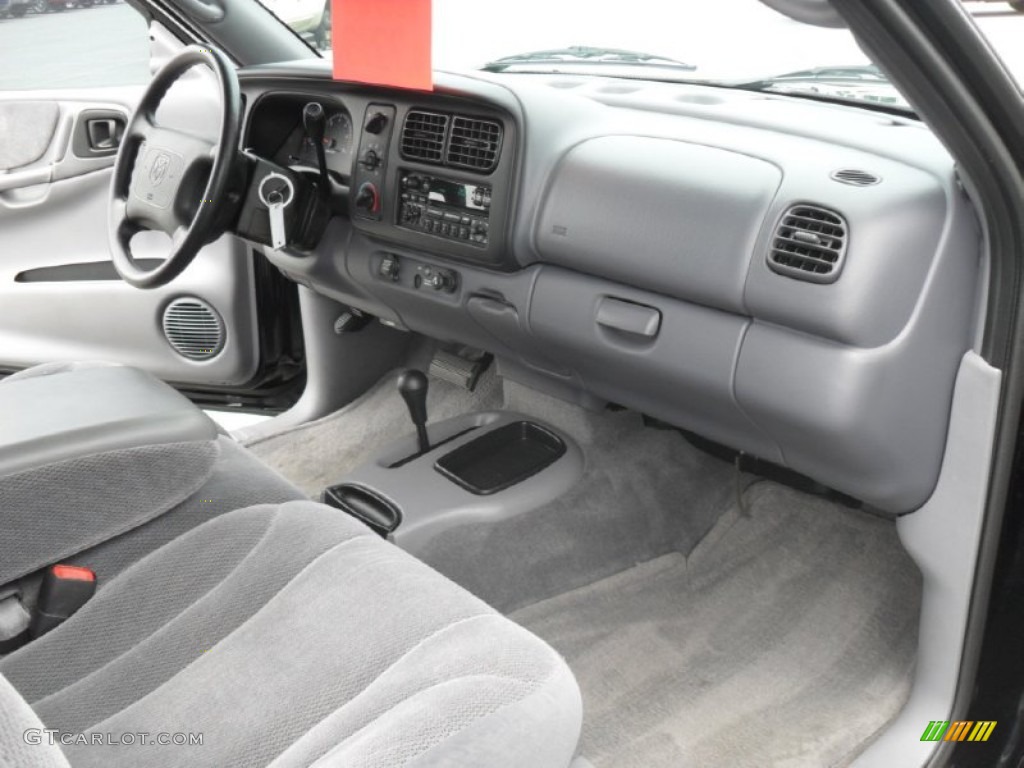 2000 Dodge Dakota Sport Extended Cab 4x4 Mist Gray Dashboard Photo #52966473
