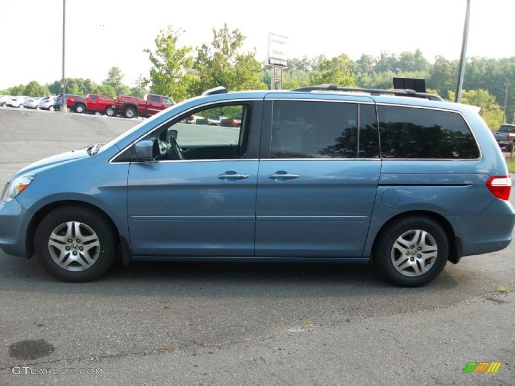2007 Odyssey EX-L - Ocean Mist Metallic / Gray photo #2