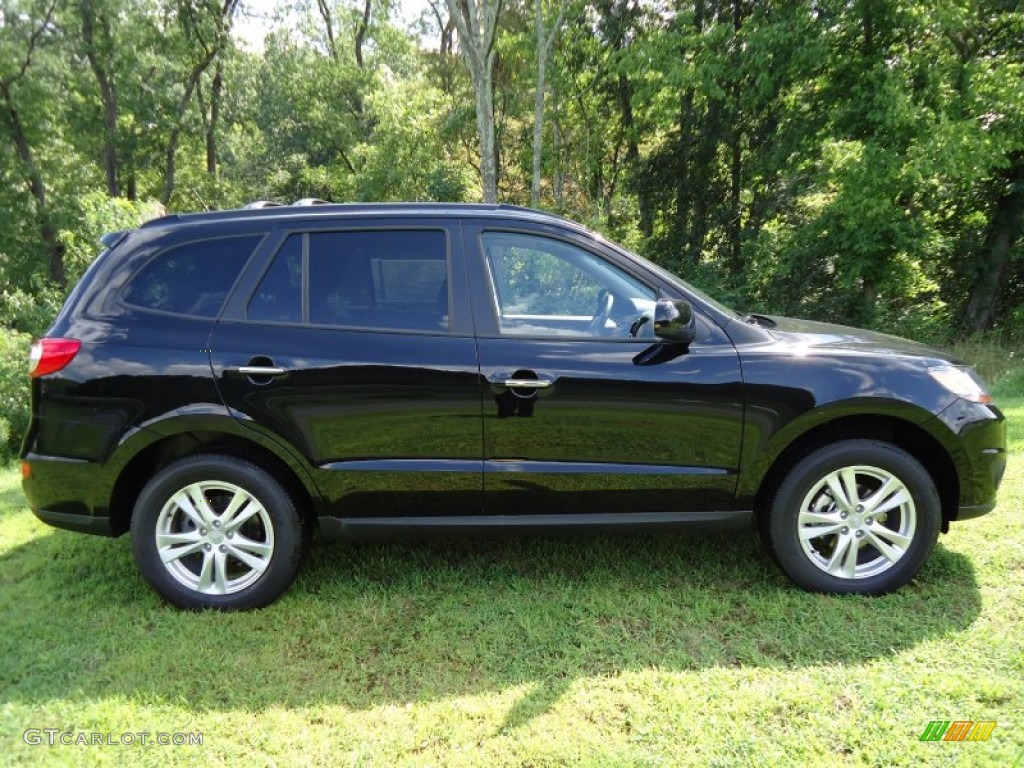 Phantom Black Metallic 2011 Hyundai Santa Fe Limited AWD Exterior Photo #52967823