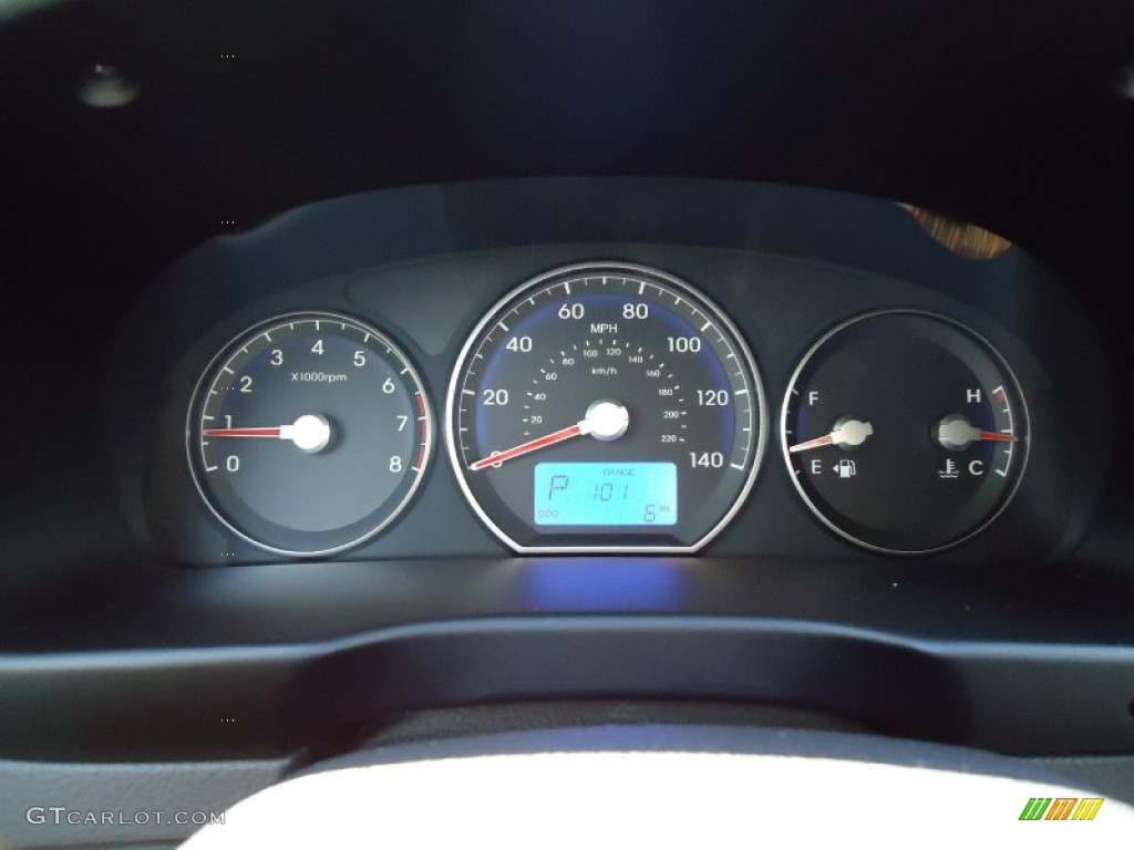 2011 Hyundai Santa Fe Limited Gauges Photo #52968190