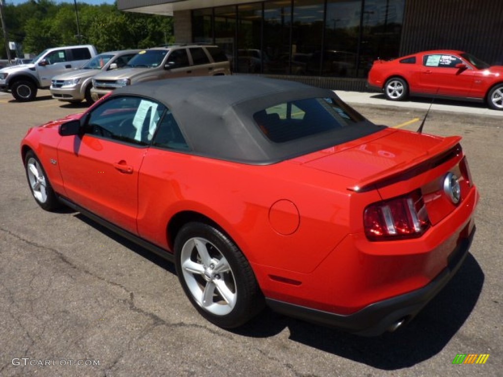 2011 Mustang GT Convertible - Race Red / Charcoal Black photo #2