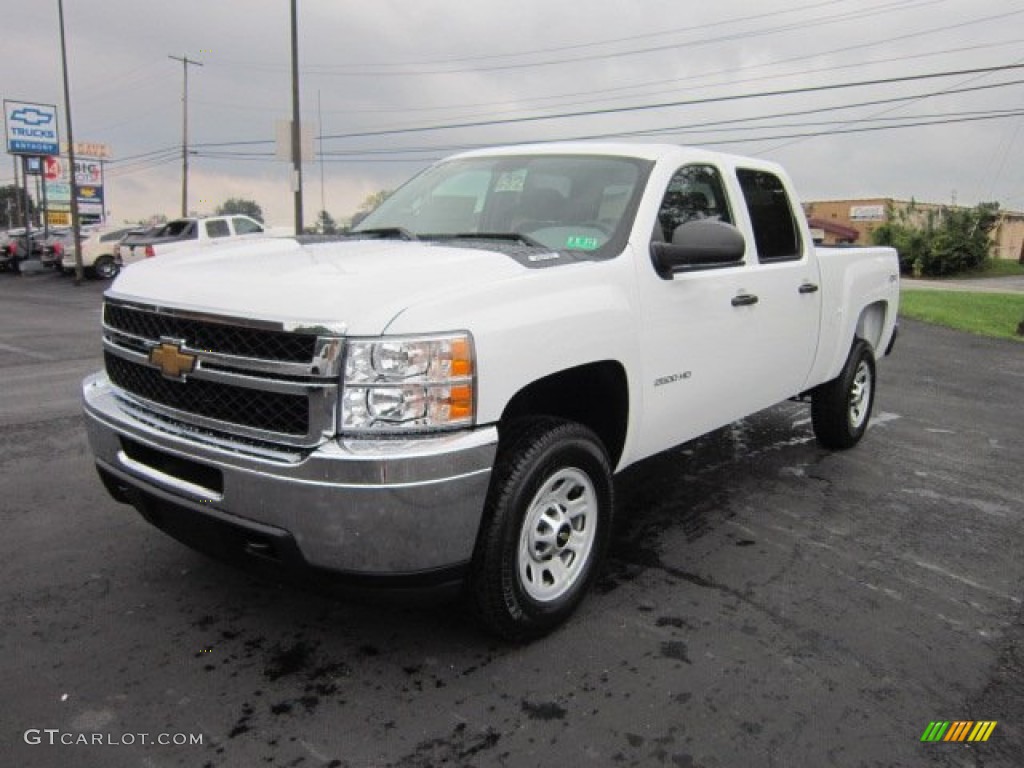Summit White 2011 Chevrolet Silverado 2500HD Crew Cab 4x4 Exterior Photo #52969261