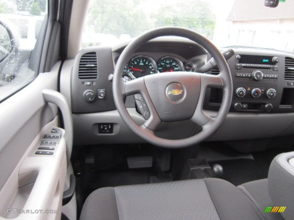 2011 Chevrolet Silverado 2500HD Crew Cab 4x4 Dark Titanium Steering Wheel Photo #52969324