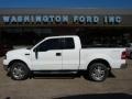 2004 Oxford White Ford F150 Lariat SuperCab 4x4  photo #1