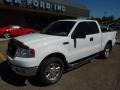 2004 Oxford White Ford F150 Lariat SuperCab 4x4  photo #8