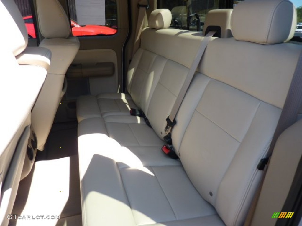 2004 F150 Lariat SuperCab 4x4 - Oxford White / Tan photo #11
