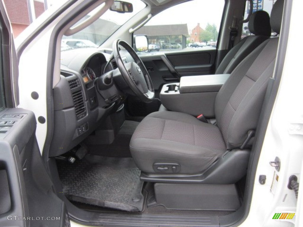 Charcoal Interior 2009 Nissan Titan SE Crew Cab 4x4 Photo #52969654