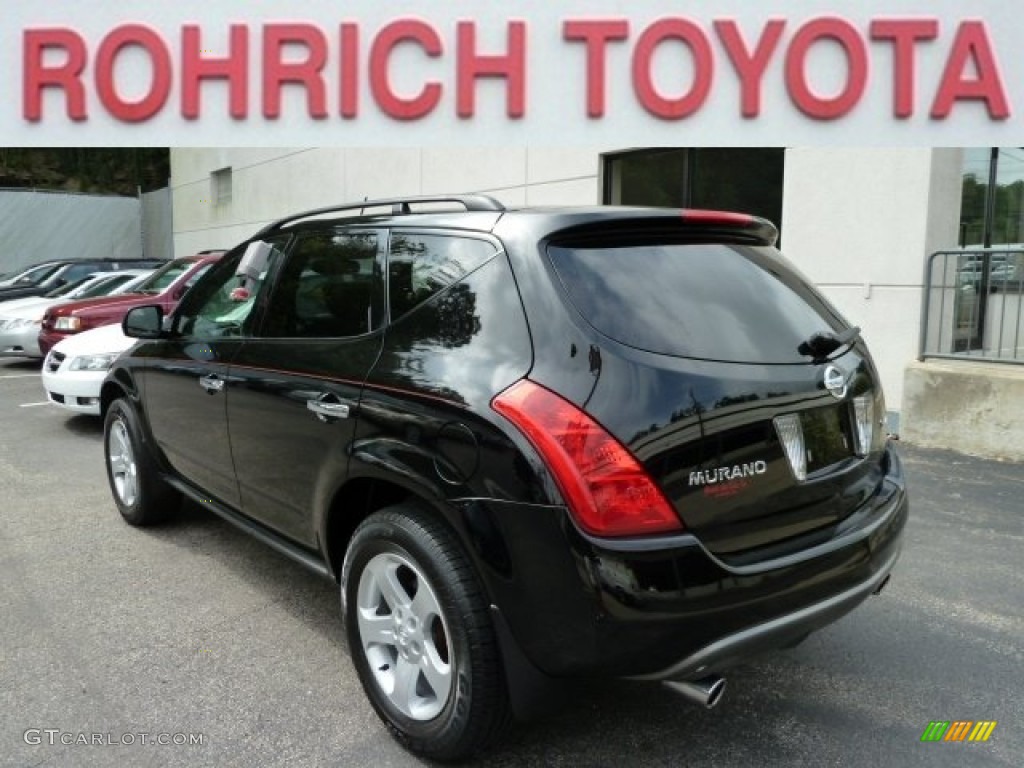 2004 Murano SL AWD - Super Black / Charcoal photo #2