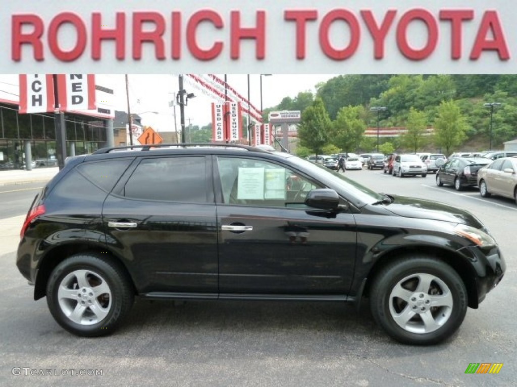 2004 Murano SL AWD - Super Black / Charcoal photo #5