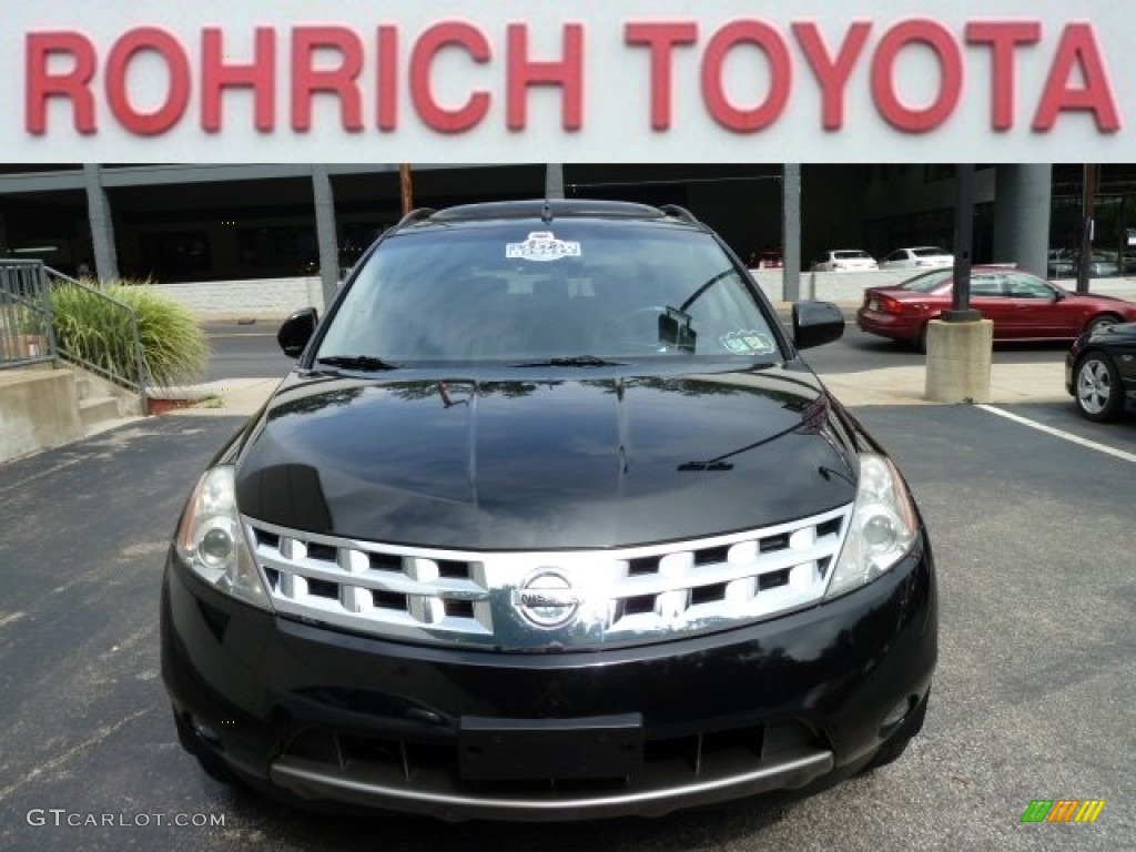 2004 Murano SL AWD - Super Black / Charcoal photo #10