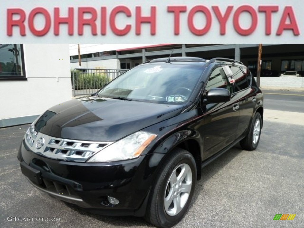 2004 Murano SL AWD - Super Black / Charcoal photo #11