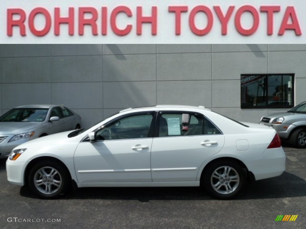 2006 Accord EX-L Sedan - Taffeta White / Ivory photo #1
