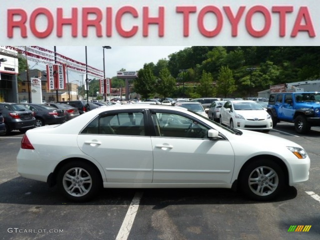 2006 Accord EX-L Sedan - Taffeta White / Ivory photo #5