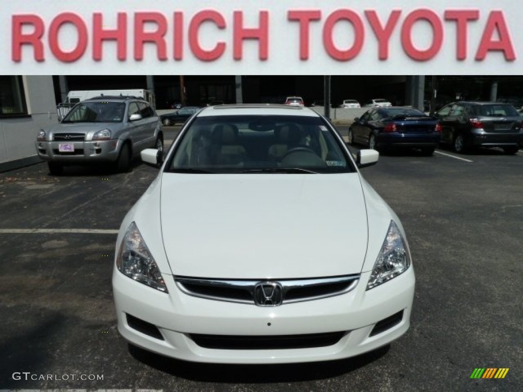 2006 Accord EX-L Sedan - Taffeta White / Ivory photo #10