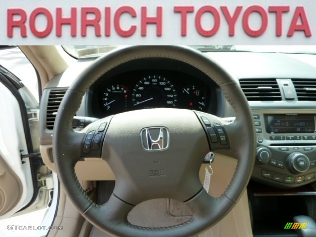 2006 Accord EX-L Sedan - Taffeta White / Ivory photo #18