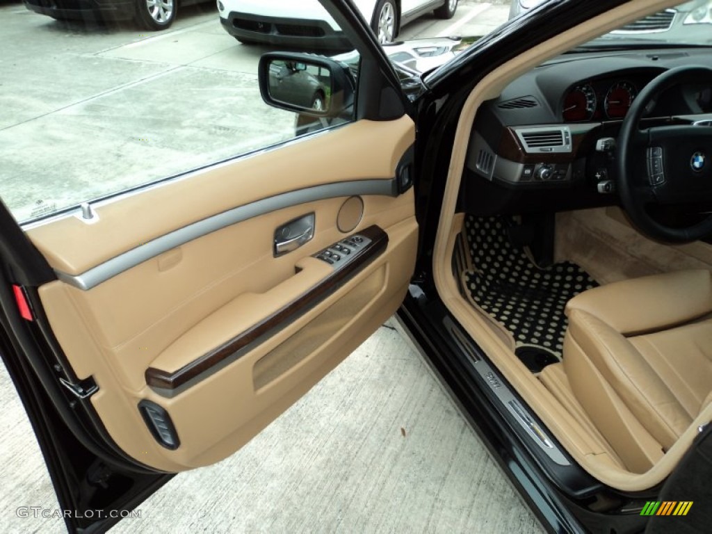 Beige Interior 2008 BMW 7 Series 750i Sedan Photo #52971046