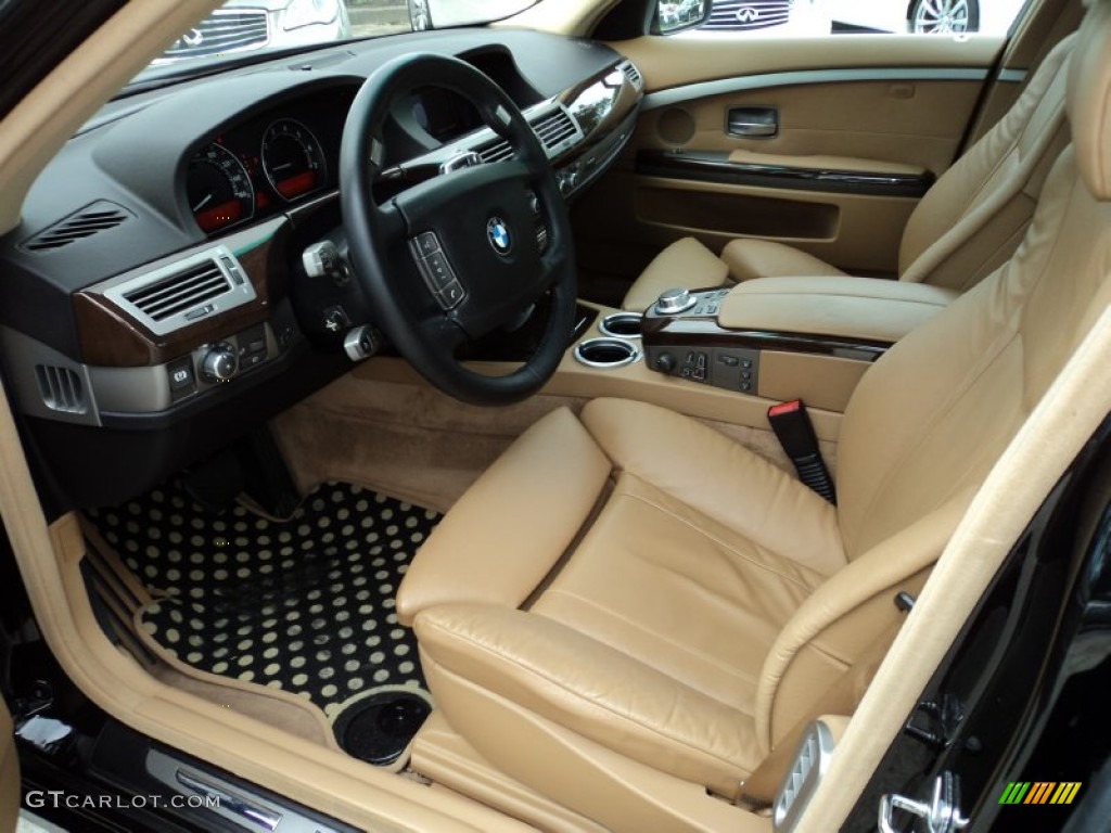 Beige Interior 2008 BMW 7 Series 750i Sedan Photo #52971049