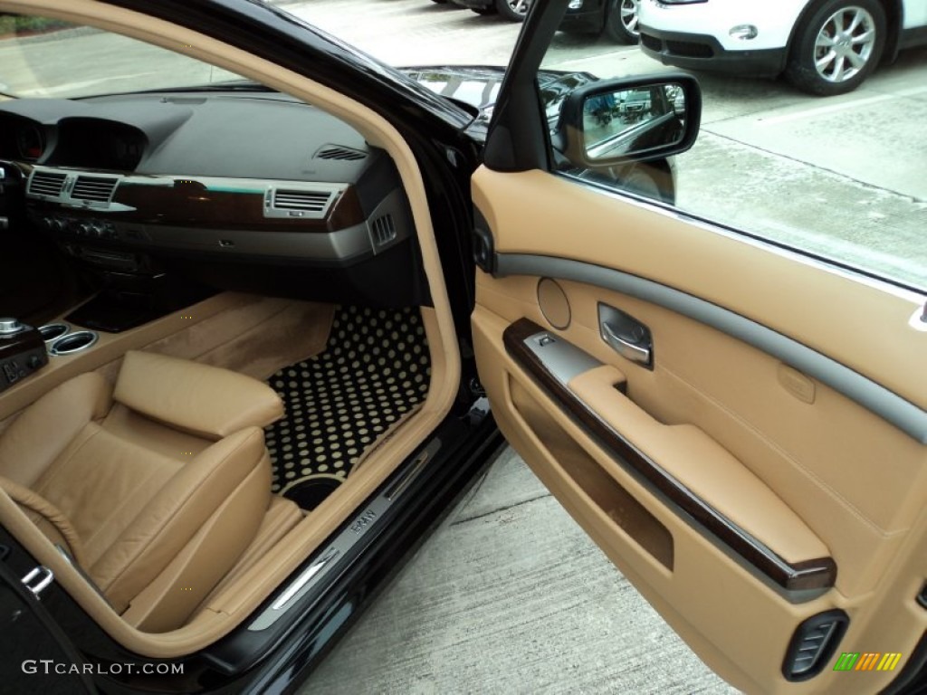 Beige Interior 2008 BMW 7 Series 750i Sedan Photo #52971055