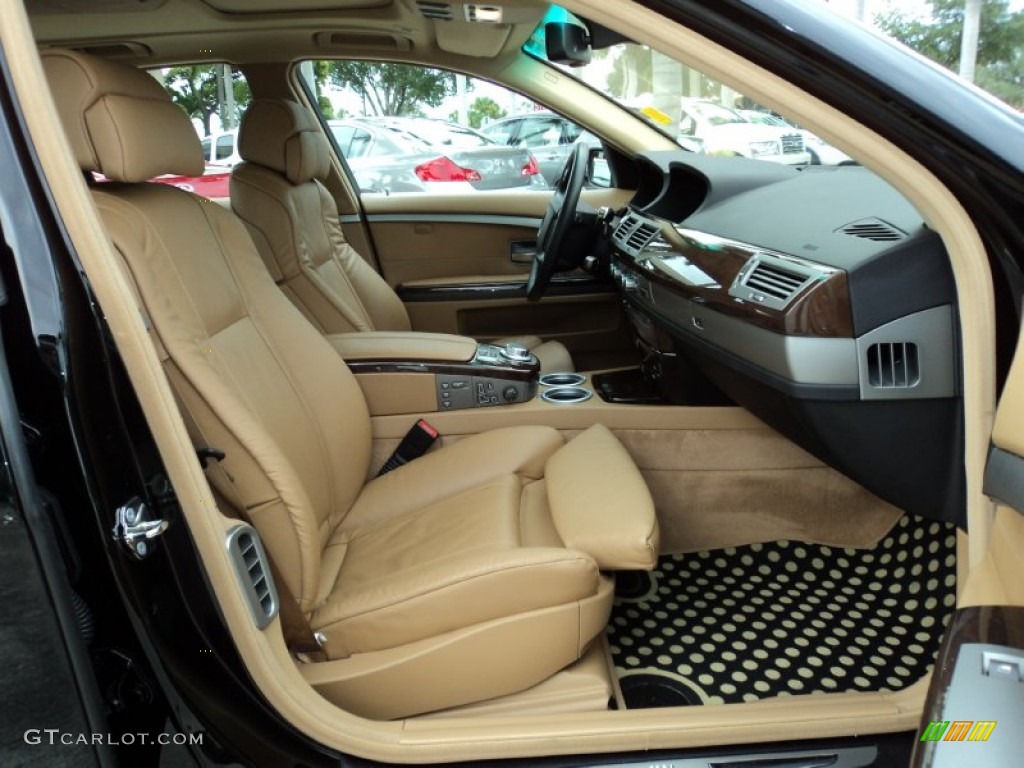 Beige Interior 2008 BMW 7 Series 750i Sedan Photo #52971058