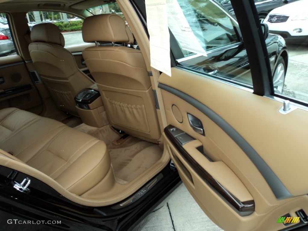 Beige Interior 2008 BMW 7 Series 750i Sedan Photo #52971061