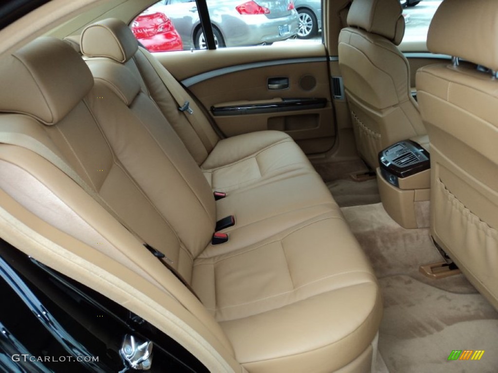 Beige Interior 2008 BMW 7 Series 750i Sedan Photo #52971064