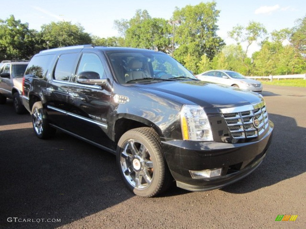 2011 Escalade ESV Premium AWD - Black Raven / Cashmere/Cocoa photo #1