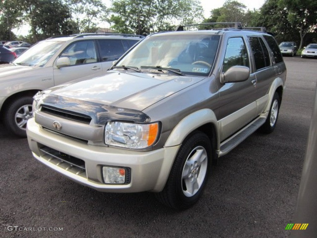2001 QX4 4x4 - Bronze Metallic / Stone Beige photo #3