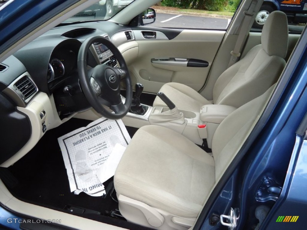 Ivory Interior 2009 Subaru Impreza 2.5i Premium Wagon Photo #52973263