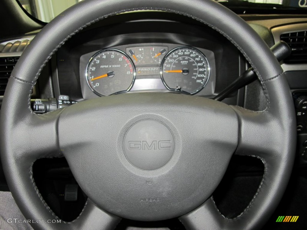 2012 GMC Canyon SLE Crew Cab Ebony Steering Wheel Photo #52975306