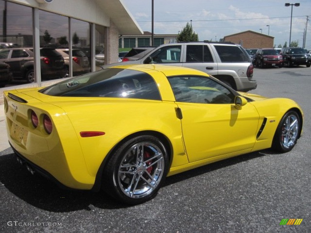 2008 Corvette Z06 - Velocity Yellow / Ebony photo #6