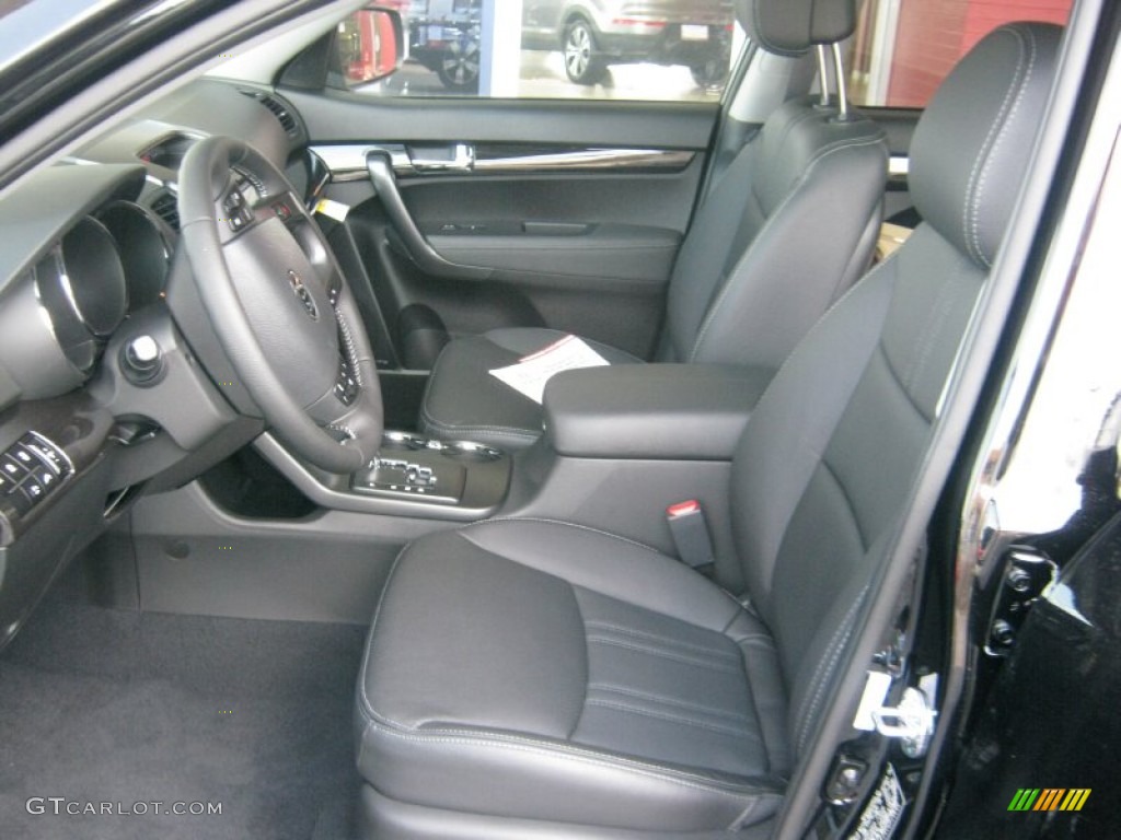 Black Interior 2012 Kia Sorento EX V6 Photo #52976638