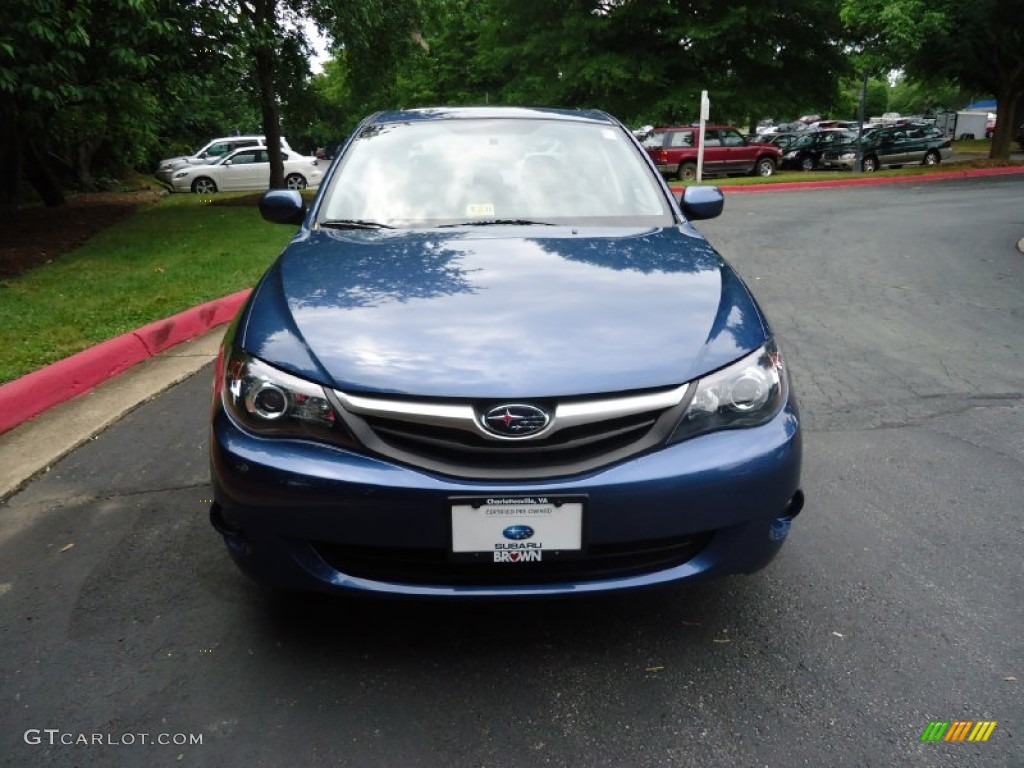 2011 Impreza 2.5i Premium Sedan - Marine Blue Pearl / Carbon Black photo #2