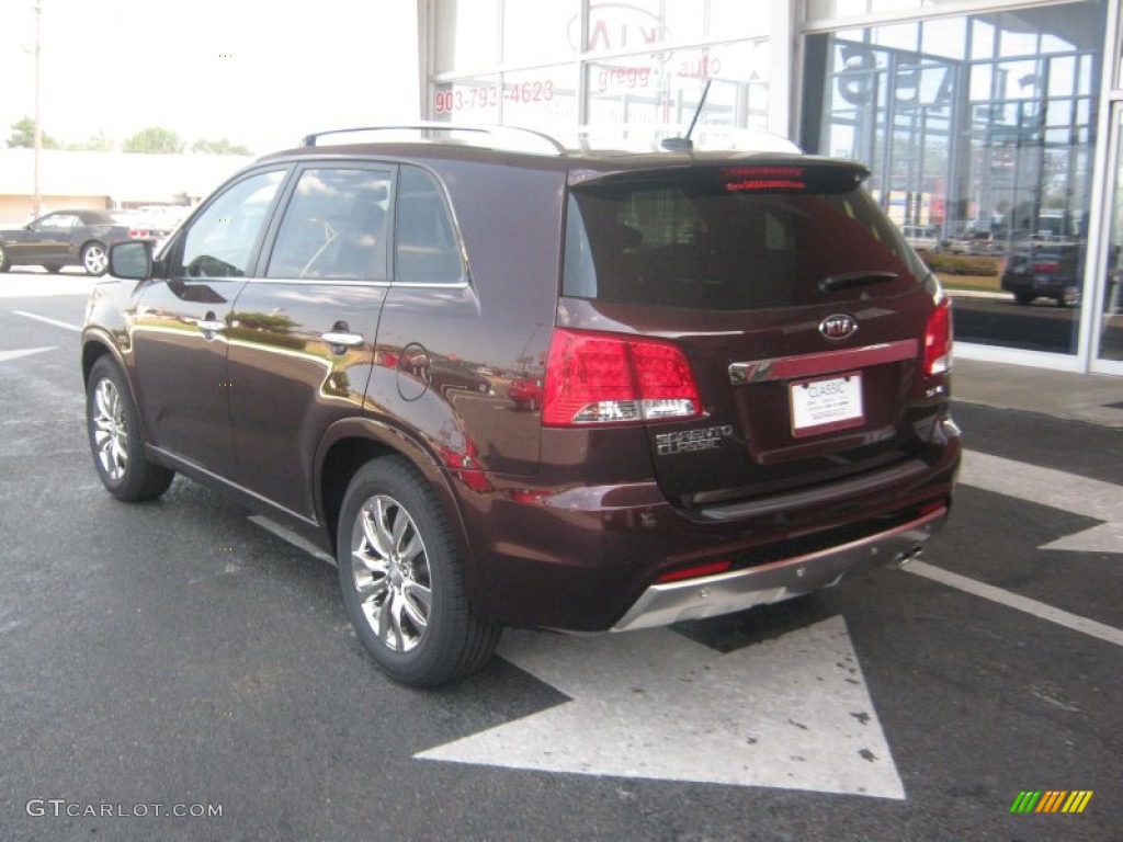 2012 Sorento SX V6 - Dark Cherry / Black photo #3