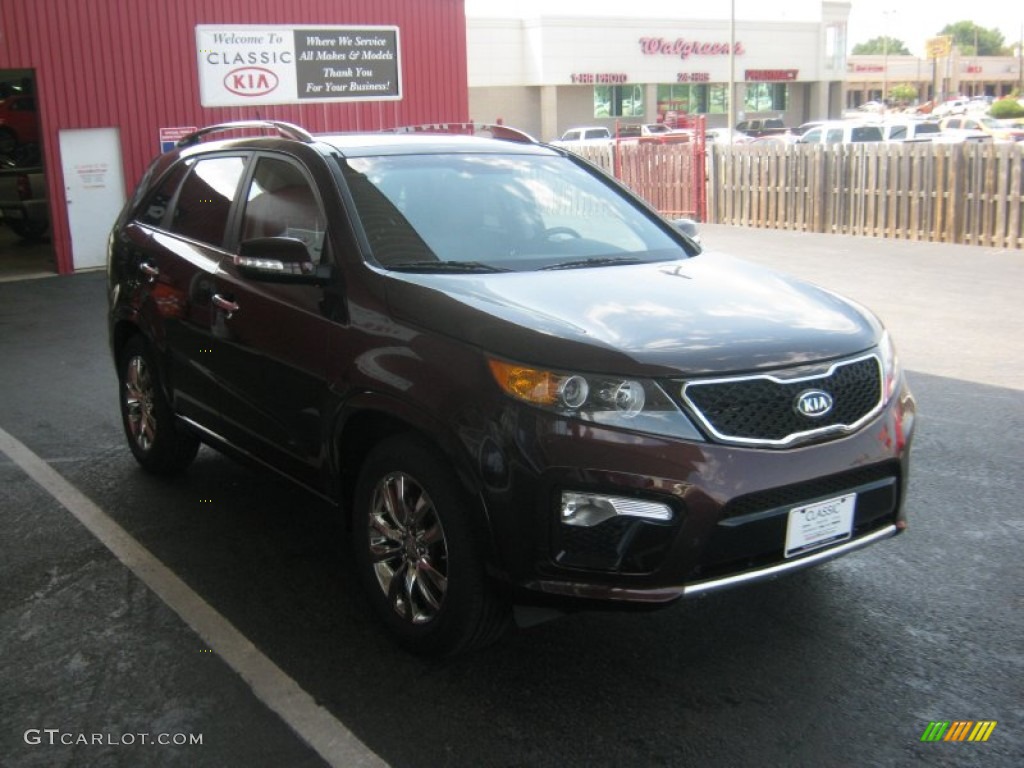 2012 Sorento SX V6 - Dark Cherry / Black photo #7