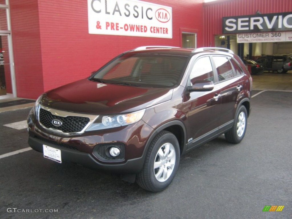 Dark Cherry Kia Sorento