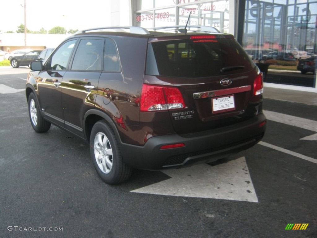 2012 Sorento LX AWD - Dark Cherry / Black photo #3