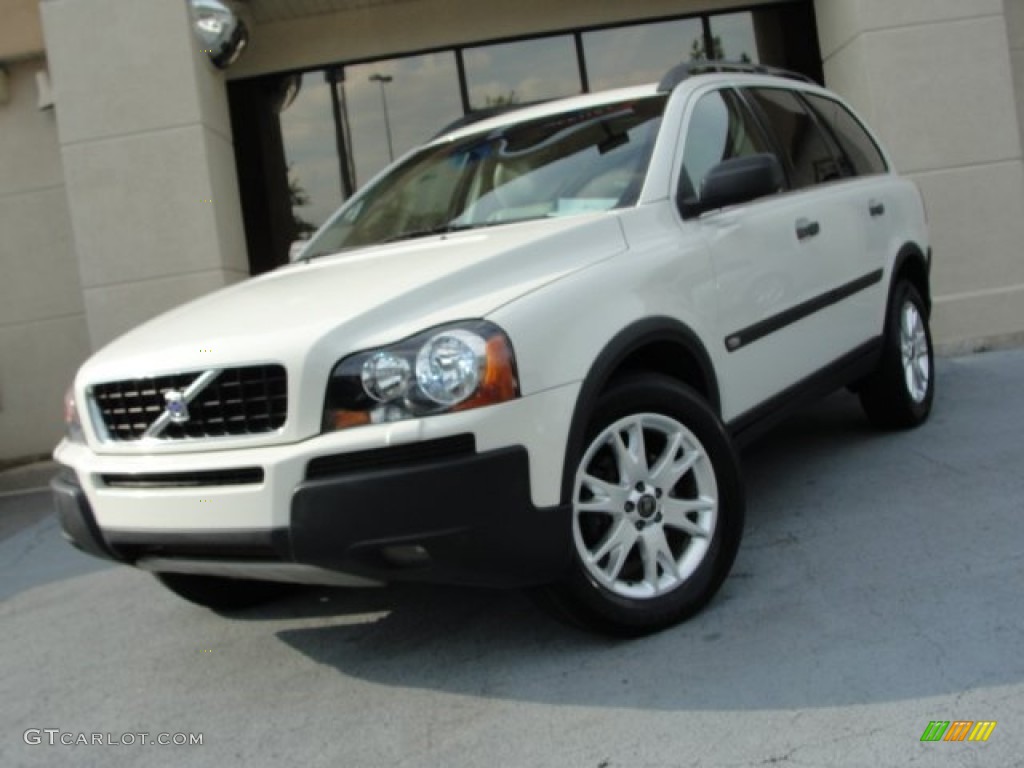 2003 XC90 T6 AWD - White / Taupe/Light Taupe photo #1