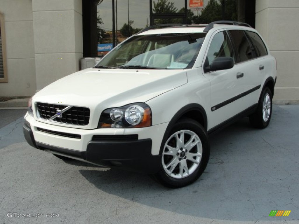 2003 XC90 T6 AWD - White / Taupe/Light Taupe photo #2