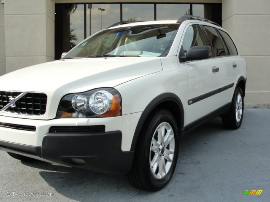 2003 XC90 T6 AWD - White / Taupe/Light Taupe photo #4