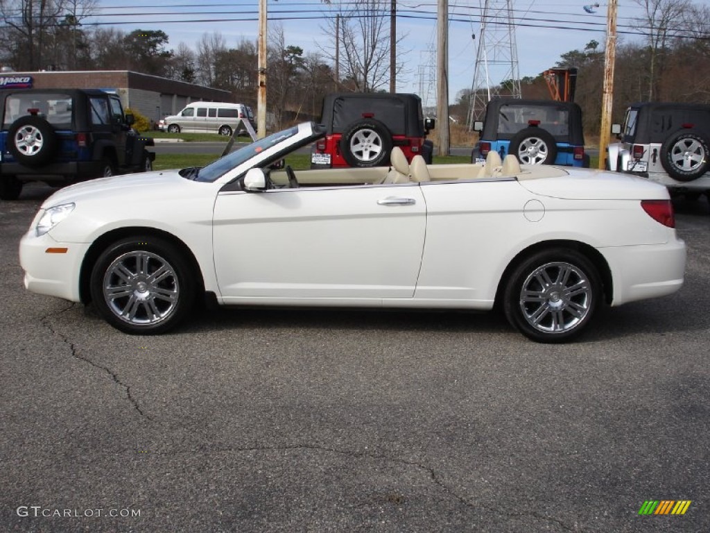 2008 Sebring Limited Convertible - Stone White / Medium Pebble Beige/Cream photo #9